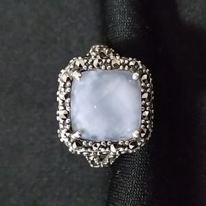 Jade & Marcasite ring.